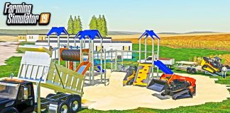 BUILDING A PLAYGROUND PARK FROM SCRATCH! (HAULING IN SAND & PARTS) | FARMING SIMULATOR 2019
