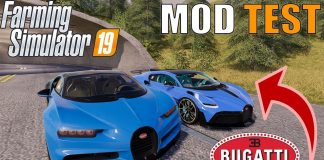 [MOD TEST] BUGATTI CHIRON CZY DIVO? - FARMING SIMULATOR 19!!!