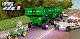 FARMER GETS PULLED OVER BY POLICE! (ON A GARDEN TRACTOR) | FARMING SIMULATOR 1990'S