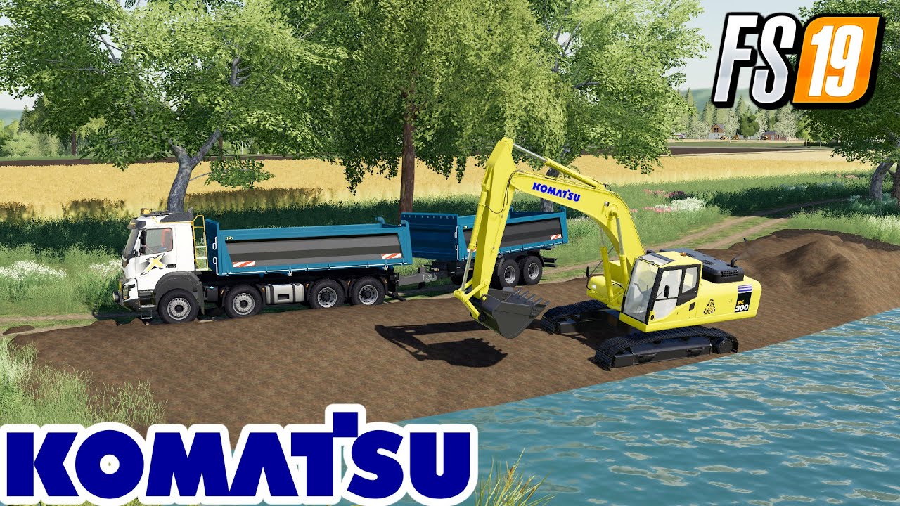 FS19 PS4/XBOX1 NEW KOMATSU PC-300 FARMING SIMULATOR MODS