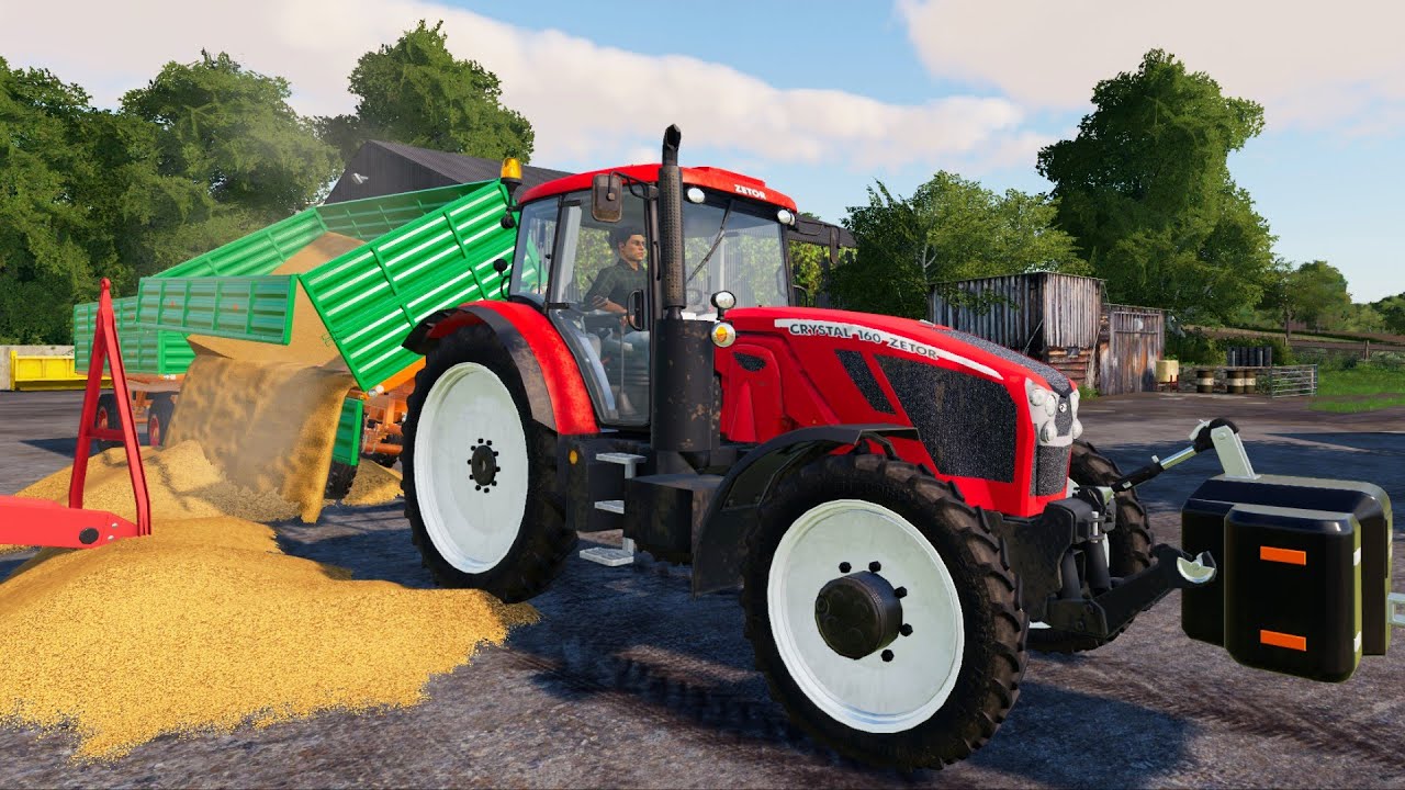 The Three Best Tractors - Claas Combine and Wheat Harvest | New Farm and More Work - Farming 19