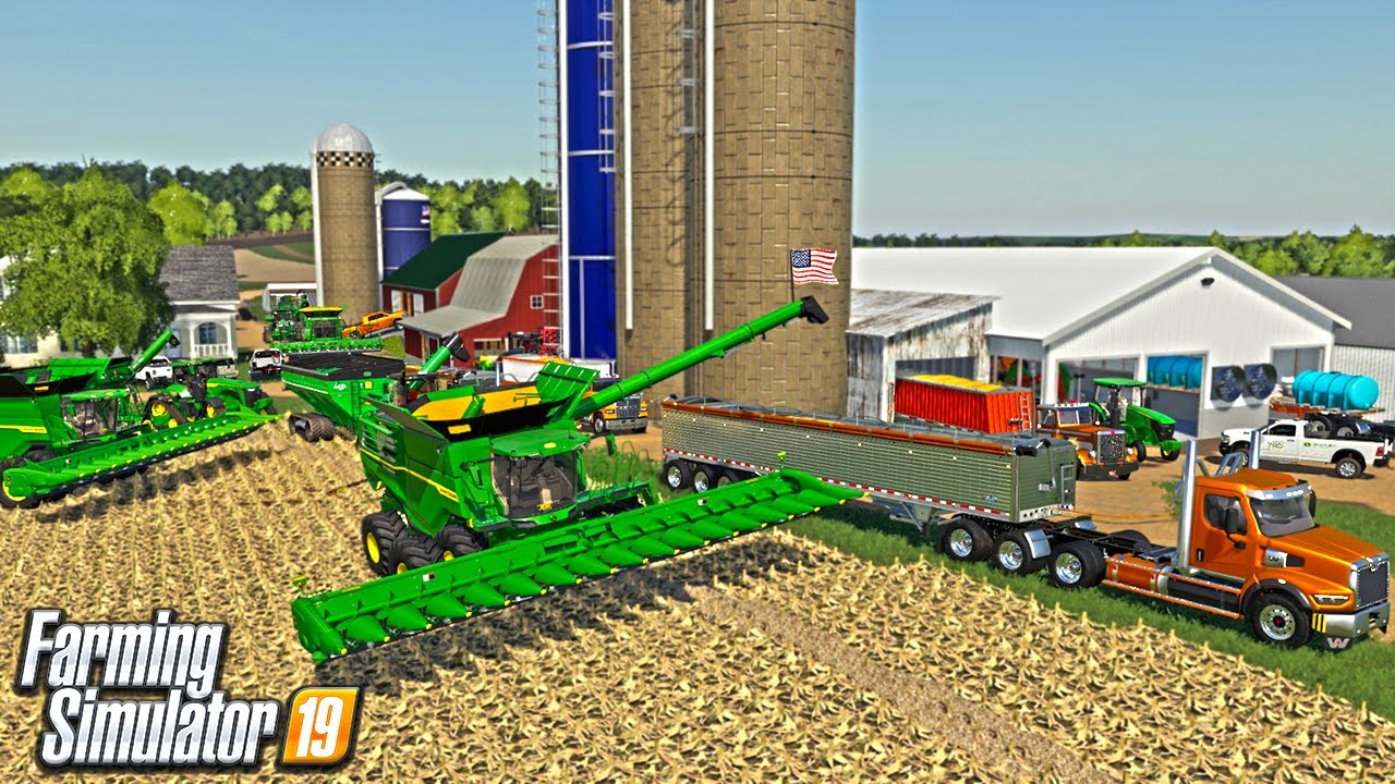VISITING A $25,000,000 MEGA FARM (IOWA SERIES) FARMING SIMULATOR 19