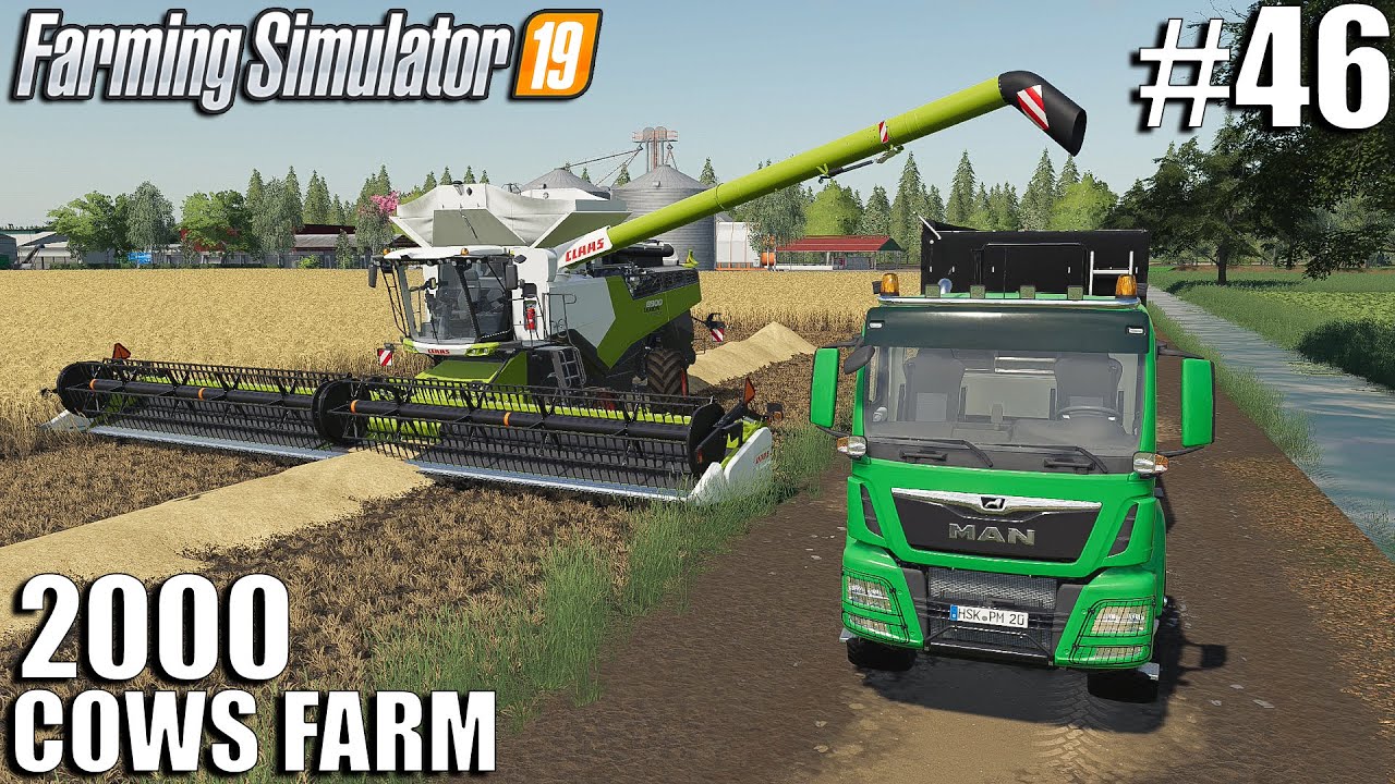 Buying a NEW Harvester & HUGE Upgrade  | 2000 Cows Farm | Timelapse #46 | Farming Simulator 19