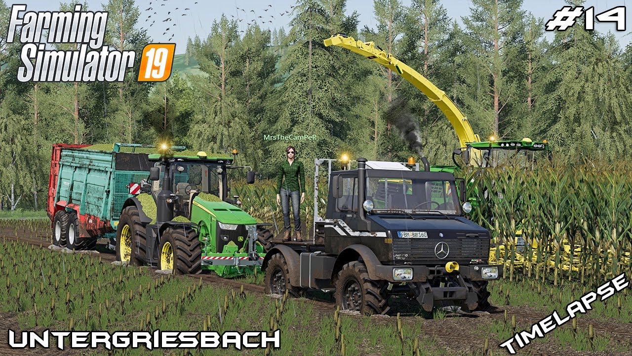 Silage with new tractor in MUD | Animals on Untergriesbach | Farming Simulator 19 | Episode 14