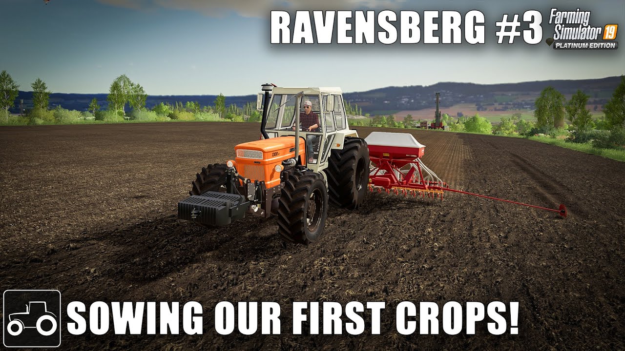 Sowing Our first Crops & Contract Work - Ravensberg #3 Farming Simulator 19 Timelapse