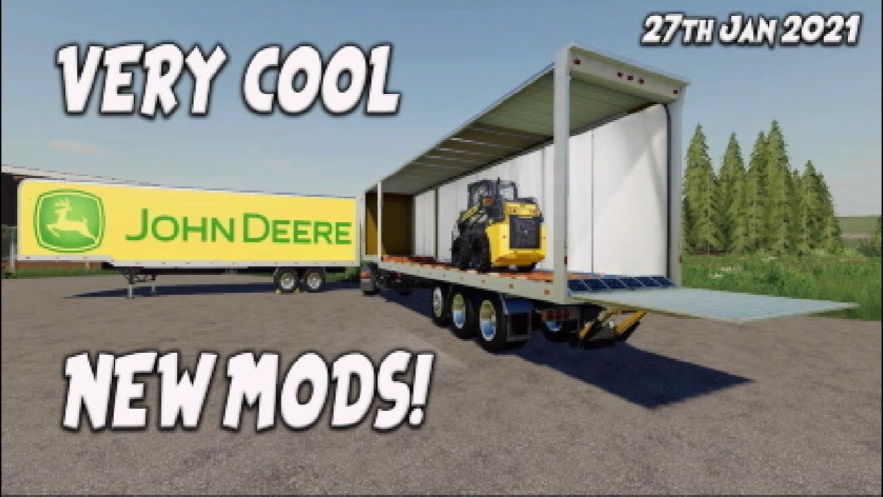 VERY COOL NEW MODS (Review) Farming Simulator 19 FS19 27th Jan 2021 PS5.