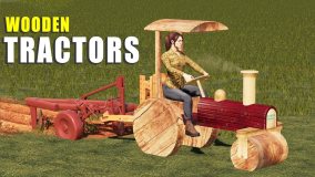 WOODEN TRACTORS vs PLOW! SMALL WOODEN TRACTOR WORKS WELL! Farming Simulator 19