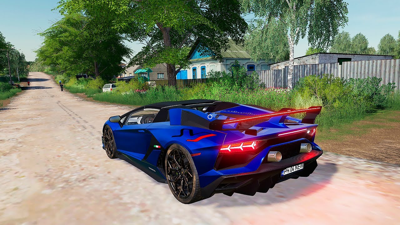 ФЕРМЕР КУПИЛ СИНИЙ LAMBORGHINI В ДЕРЕВНЕ! БОГАТАЯ ДЕРЕВНЯ - FARMING SIMULATOR 2019