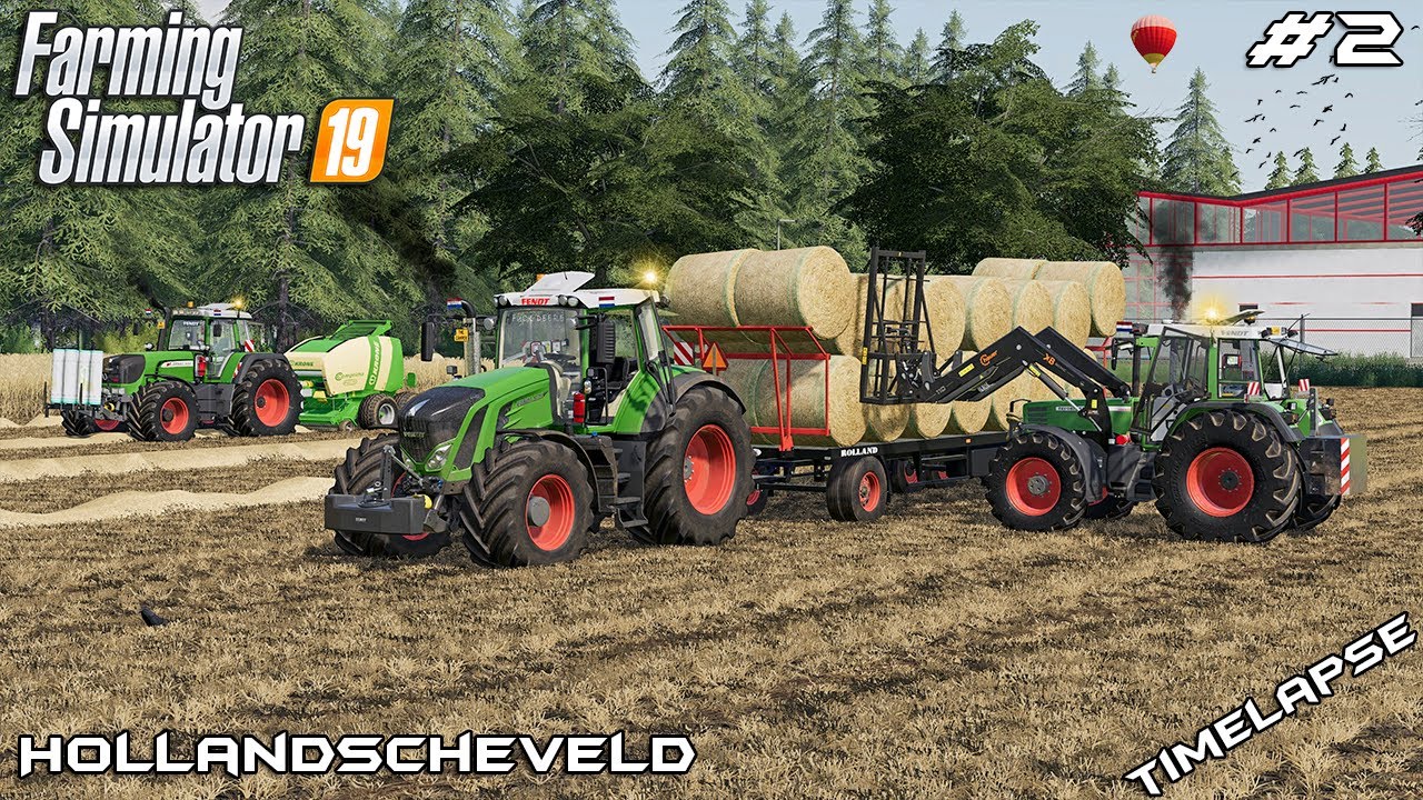Baling 71 STRAW bales with FENDTs ?? | Animals on Hollandscheveld | Farming Simulator 19 | Episode 2