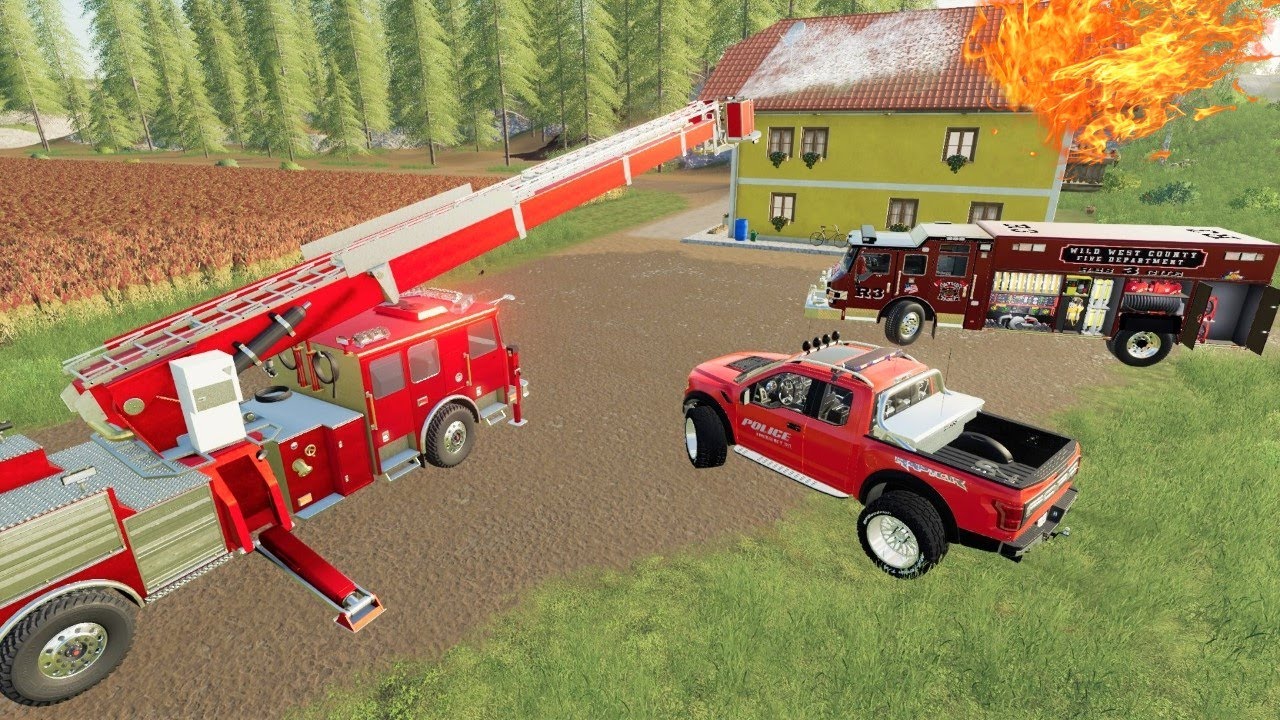 From camping to putting out HUGE fire with firetrucks | Farming Simulator 19 From camping to putting out HUGE fire with firetrucks | Farming Simulator 19