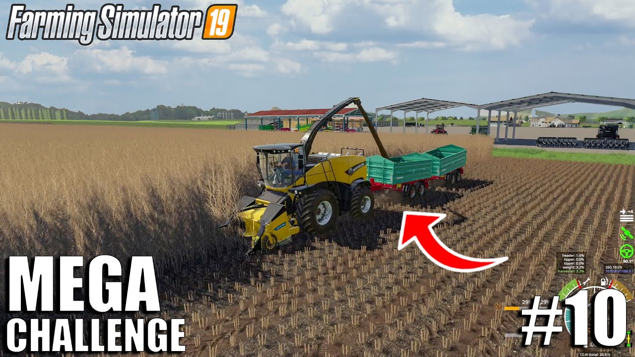 Harvesting poplar, Drying Grass | MEGA Challenge | Timelapse #10 | Farming Simulator 19