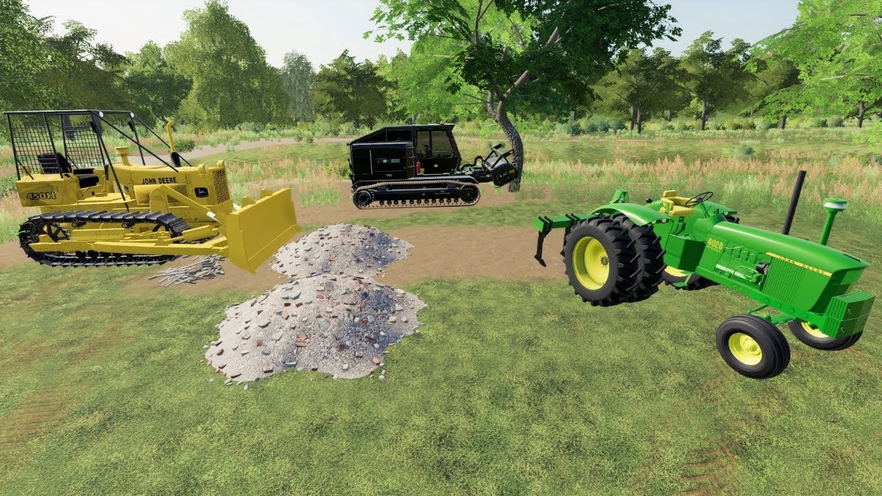 Knocking down house and buying tractor | Back in my day S2 ep2 | Farming Simulator 19