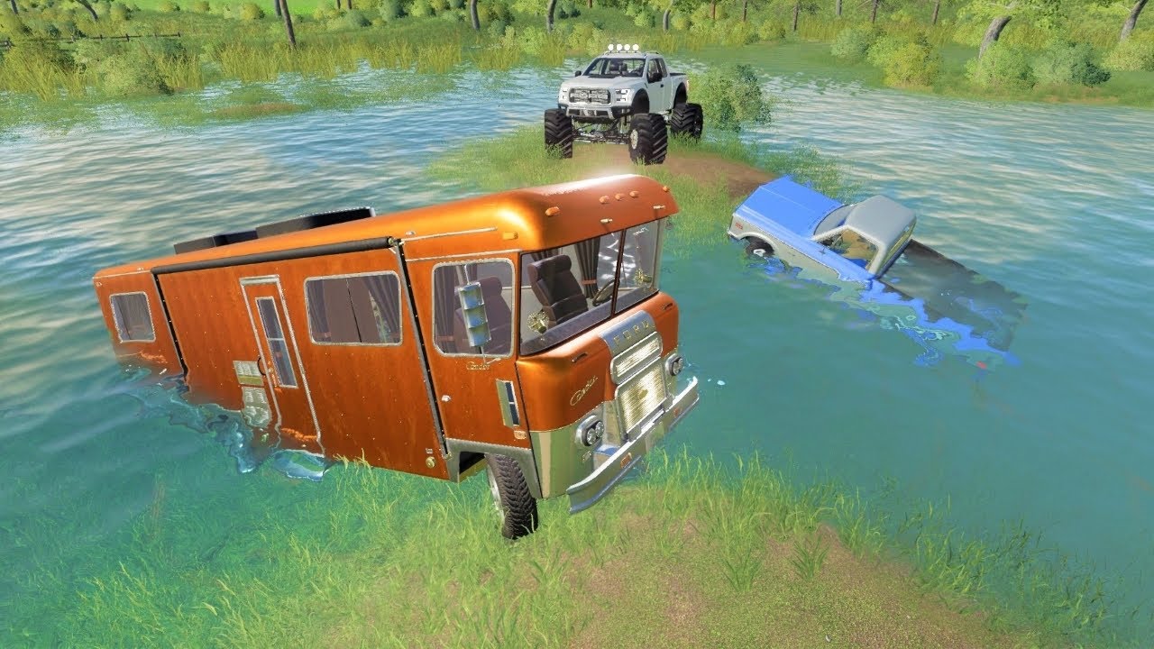 Rescuing campers stuck in the swamp | Farming Simulator 19 camping and mudding Rescuing campers stuck in the swamp | Farming Simulator 19 camping and mudding