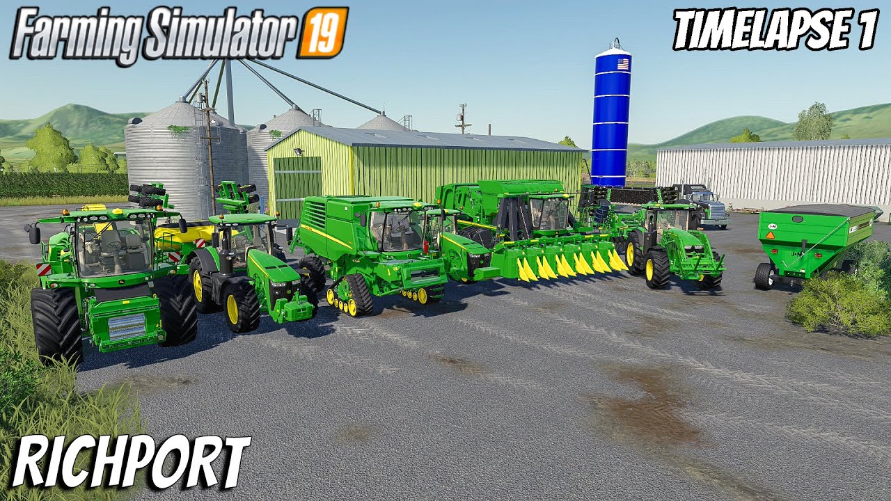 I Opened a JOHN DEERE FARM  | Farming on Richport | Farming Simulator 19 | Timelapse 1