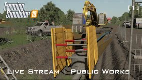 LIVE Steam 1 | Huge Construction Site | Drainage Works - Farming Simulator 19 | XECH Studios