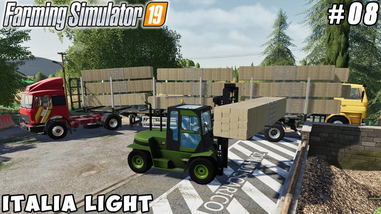 Production of empty pallets, sale of planks pallets | Forestry on Italia | FS 19 | Timelapse #09