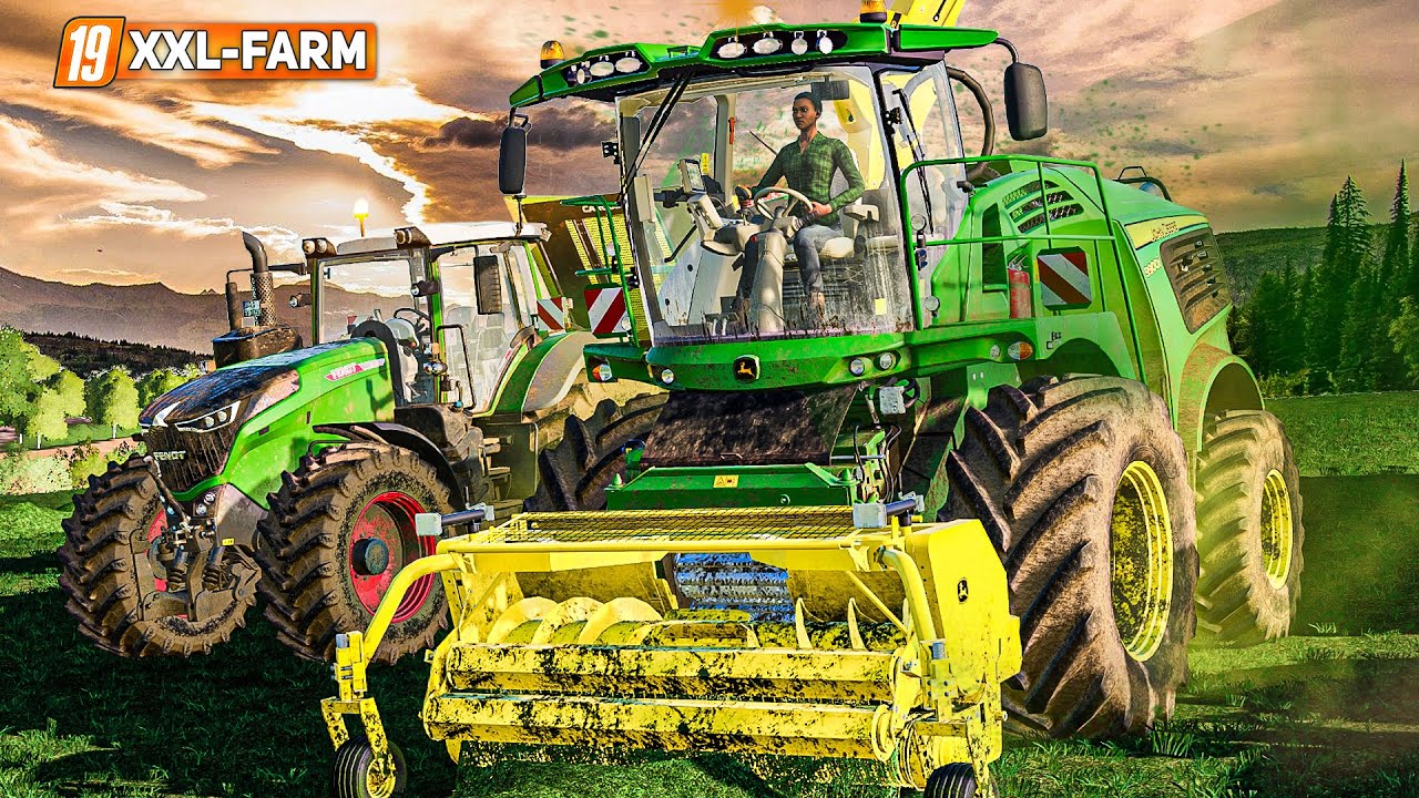 LS19 XXL Farm 2 #39: Gras-Häcksel-Showdown im Sonnenuntergang + Hofausbau | FARMING SIMULATOR 19